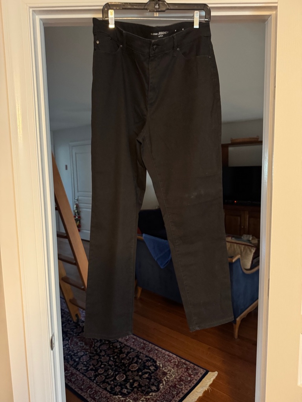 Chico's womens Black Straight-Leg Chinos